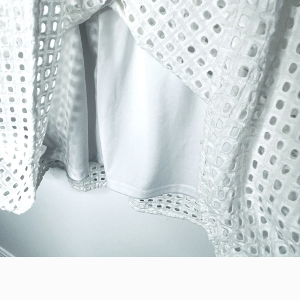 White Eyelet Lace Top